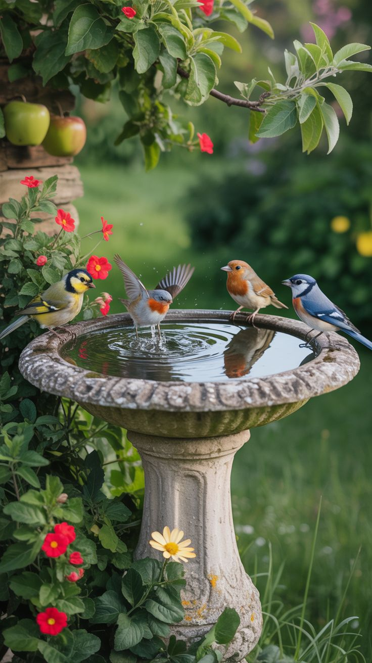 Birds Fountains